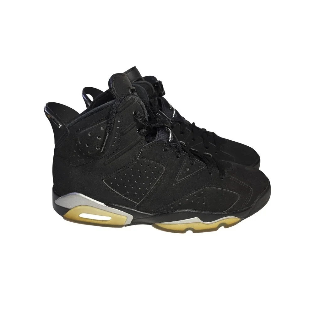 Nike Air Jordan 6 Retro Chrome‎ Metallic Silver Black DX2836-001 Mens Size 11